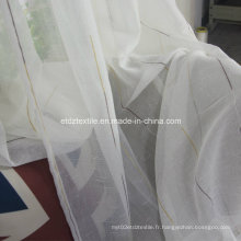 Tissu à rideaux transparents de première qualité de première classe